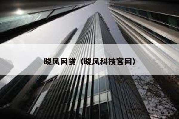 曉風(fēng)網(wǎng)貸(曉風(fēng)科技官網(wǎng))